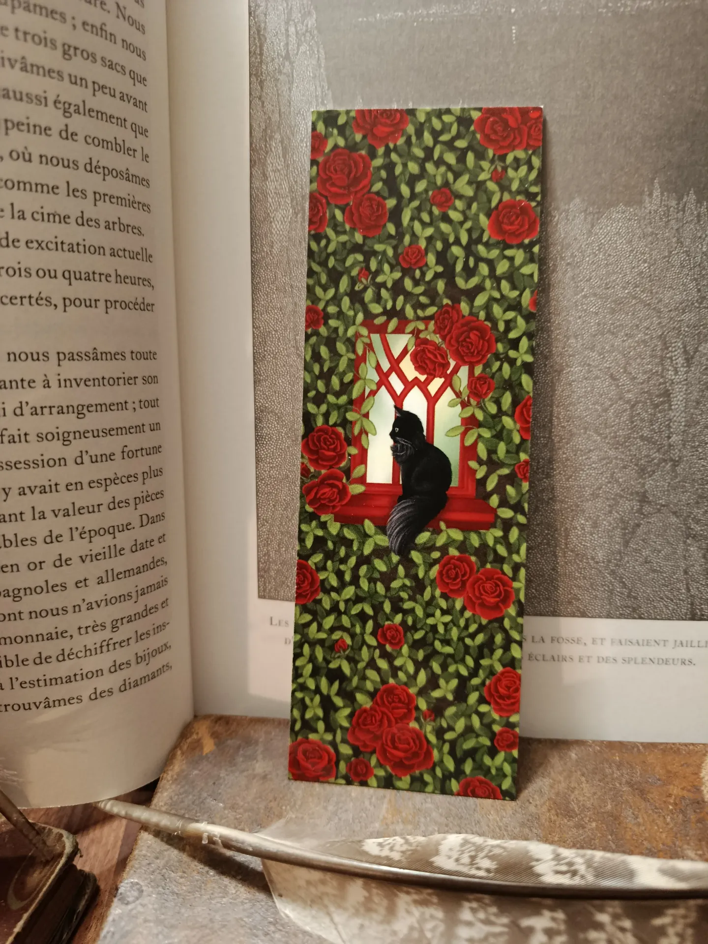 Marque page Chat noir