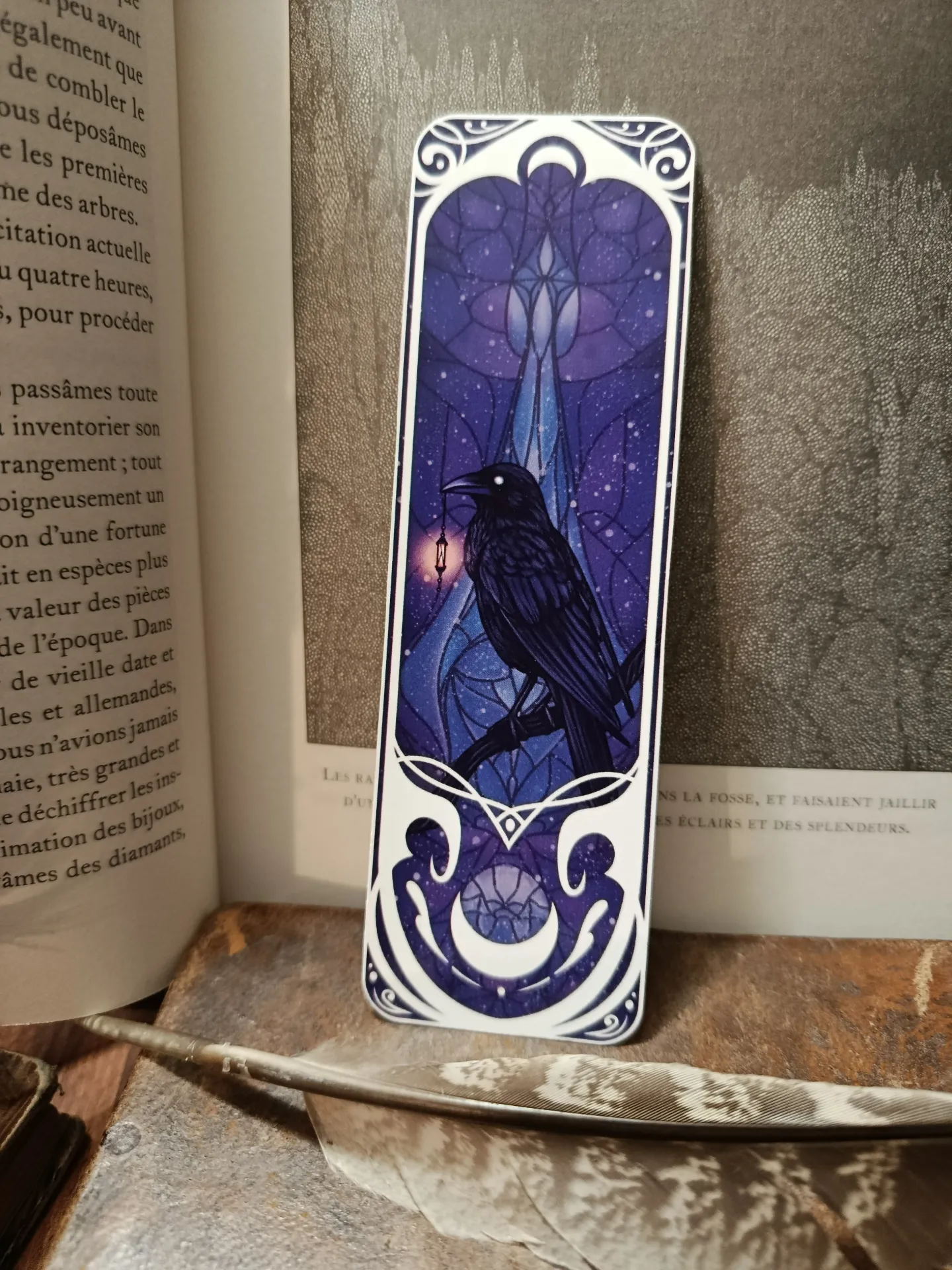 Marque page Corbeau